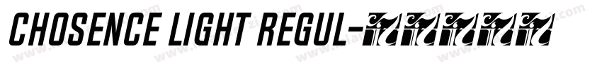 Chosence Light Regul字体转换